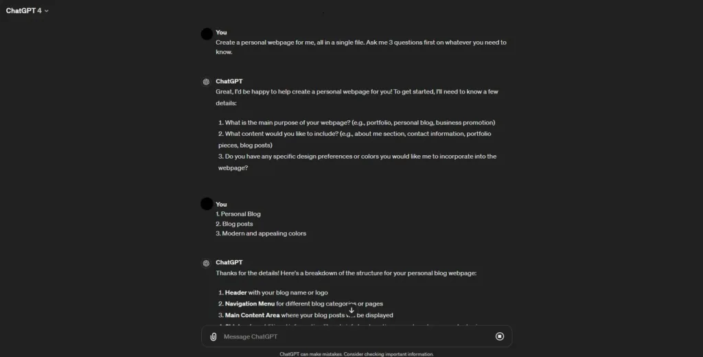 ChatGPT4 ChatGPT4